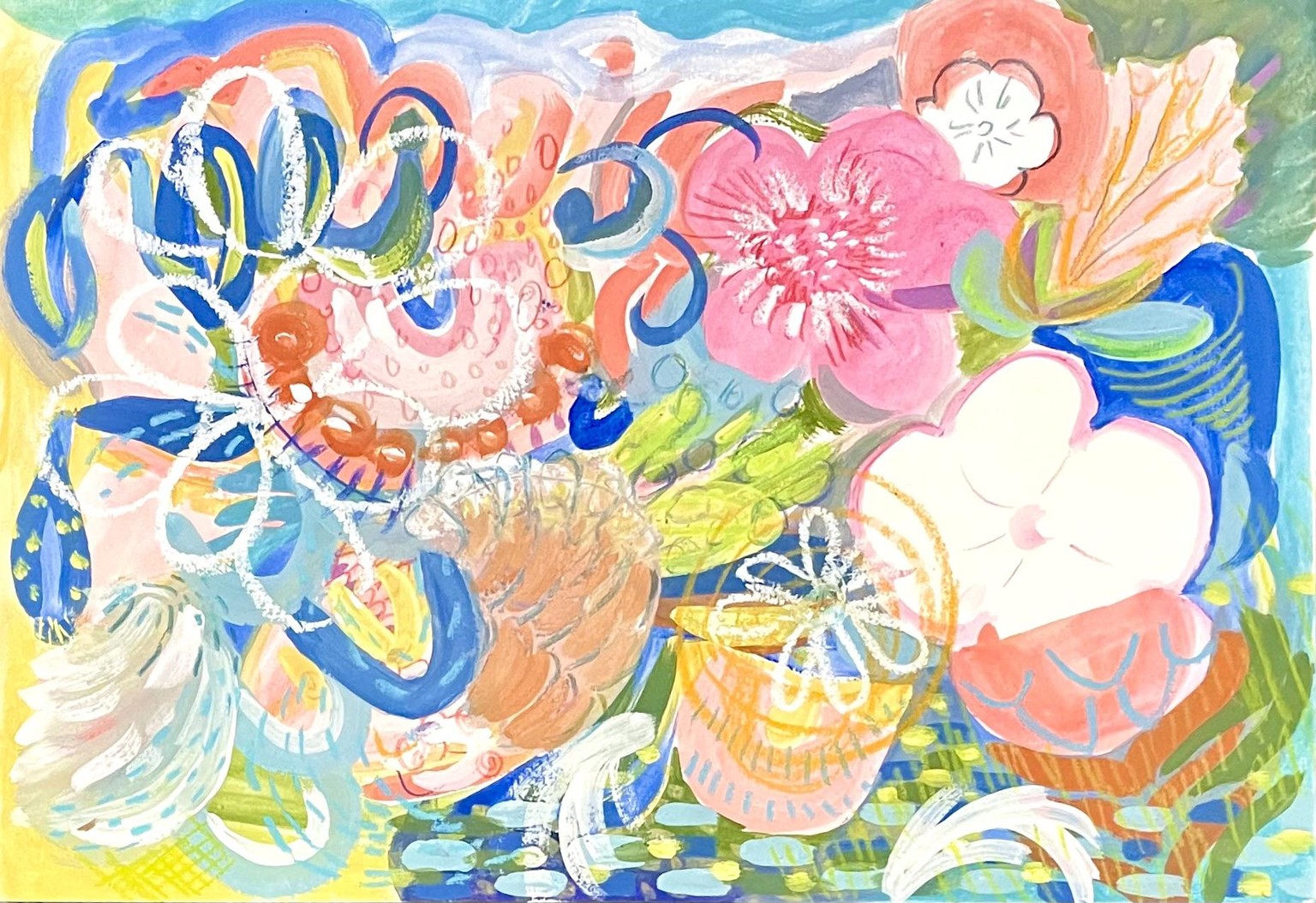 The Gouache Files: How to combine Gouache Painting, Pastels & Pencils in Nature - image 3 - student project