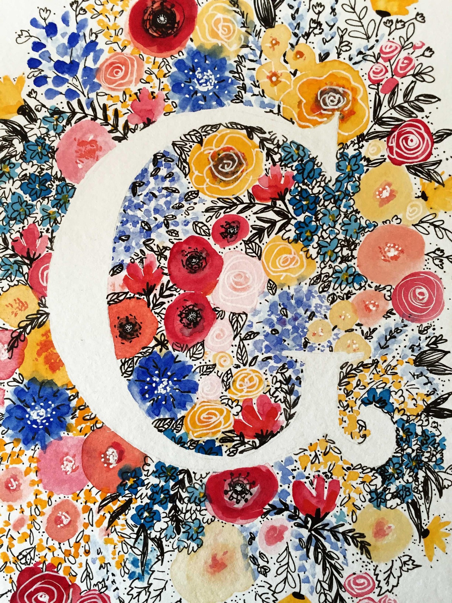 G Floral Monogram - image 1 - student project