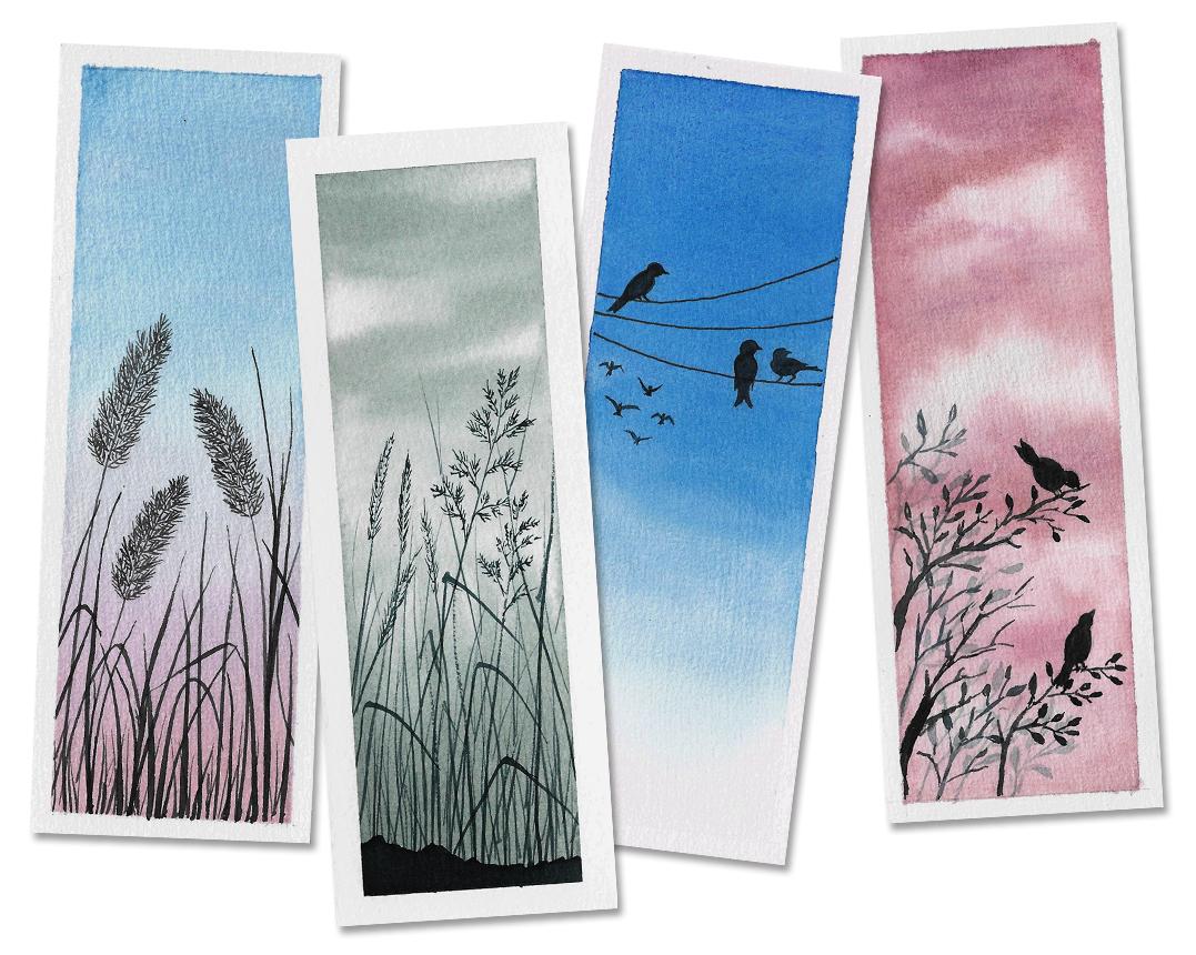 Watercolor Bookmarks & Polaroids - image 2 - student project