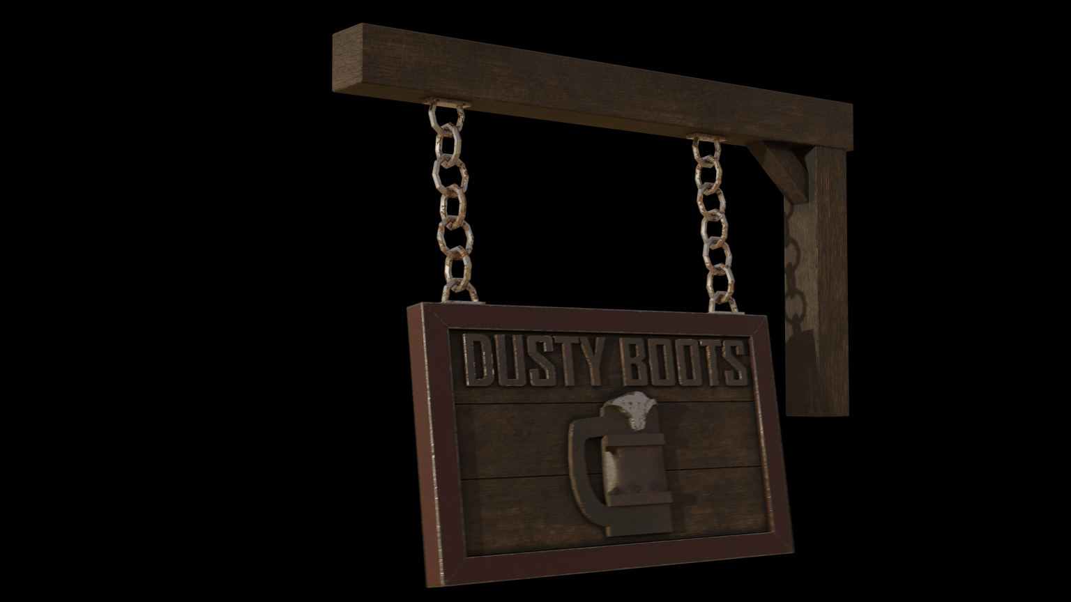 My tavern sign render - image 1 - student project