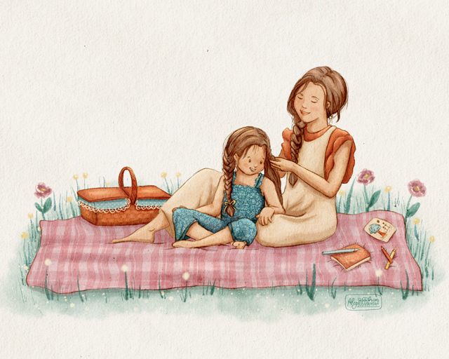 Mom and Child Picnic - image 1 - student project