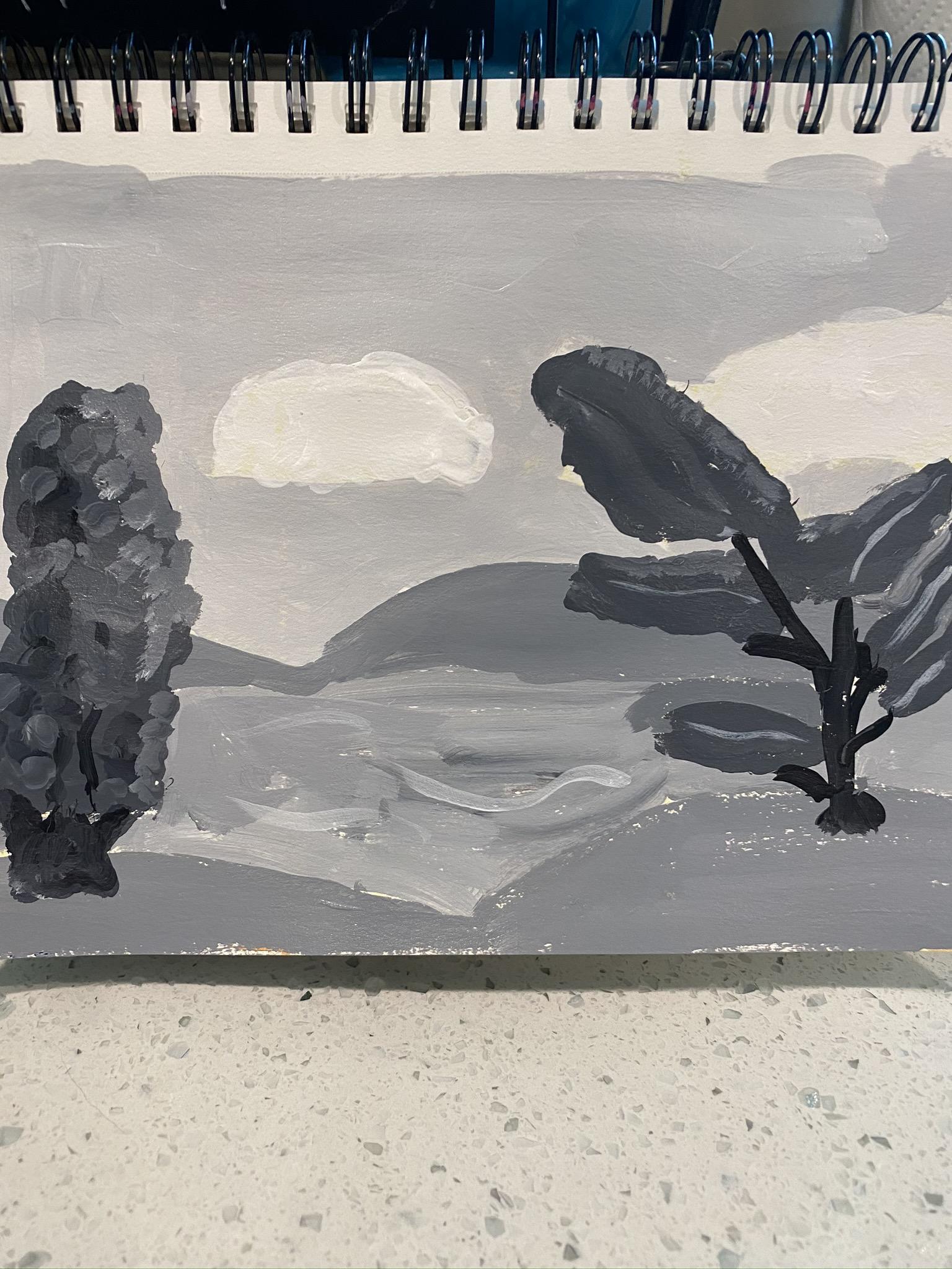 Stylized 4 tone landscape and the next project. - image 1 - student project