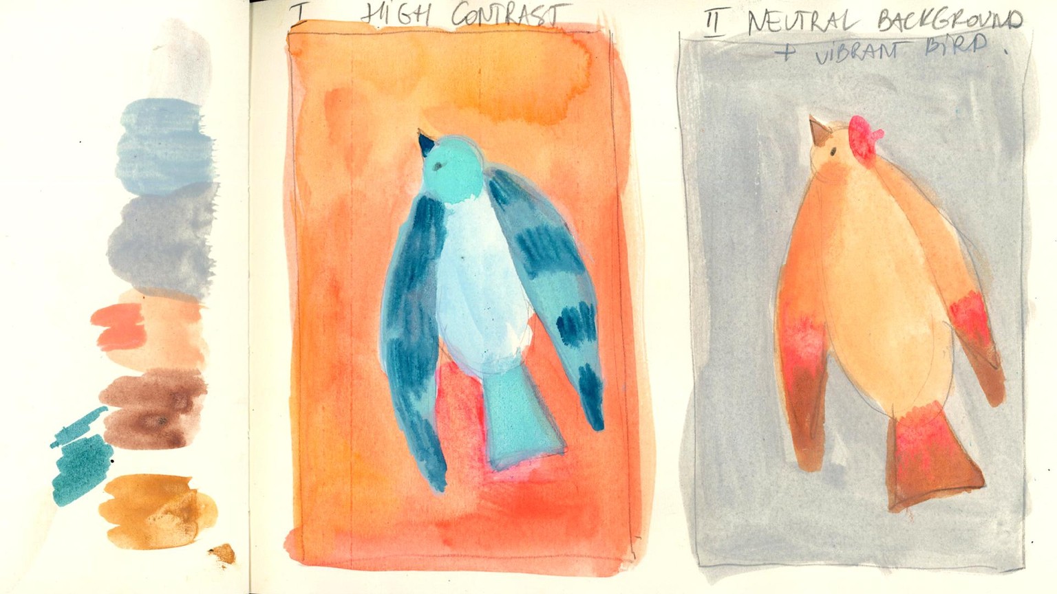 My complementary colors birdie - image 8 - student project