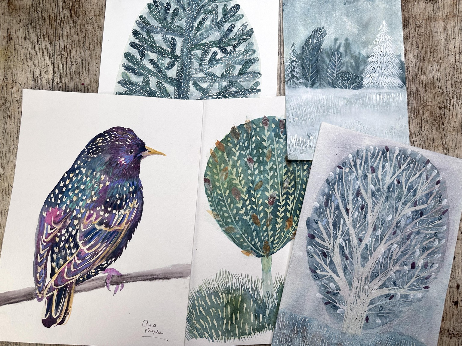 My watercolor textures - image 21 - student project