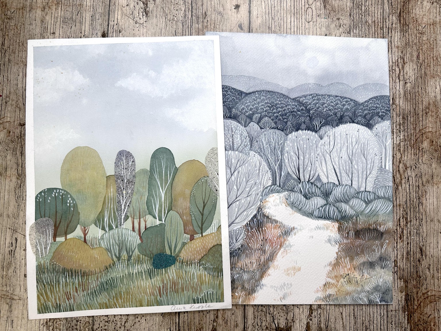 My watercolor textures - image 2 - student project