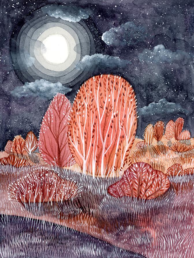My watercolor magical world - image 1 - student project