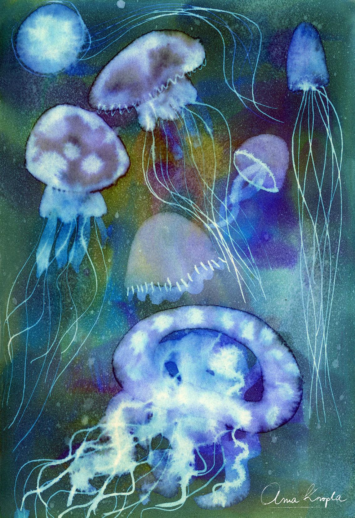 My jellyfish and water plants - image 1 - student project