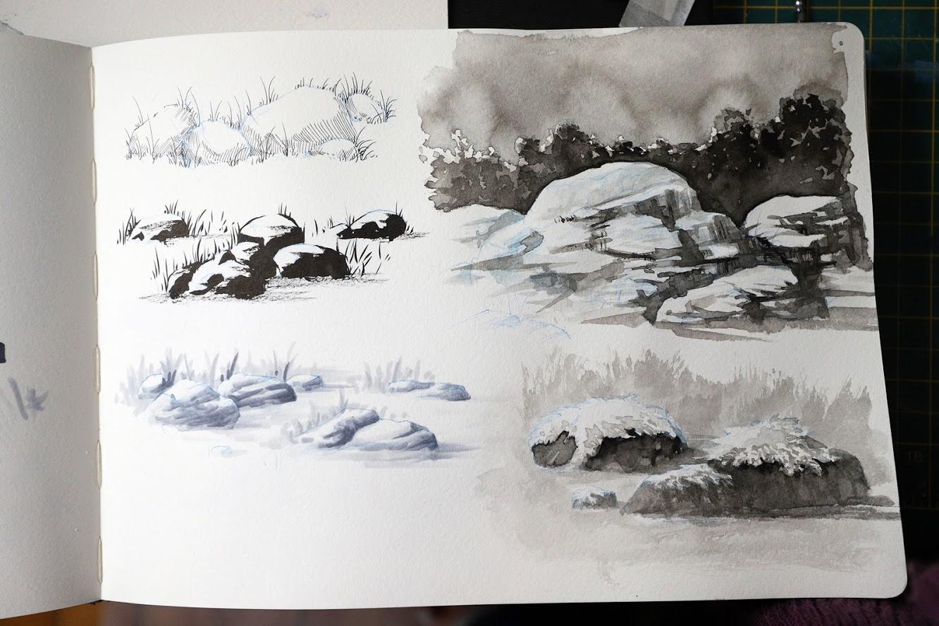 Rock Sketches - image 2 - student project