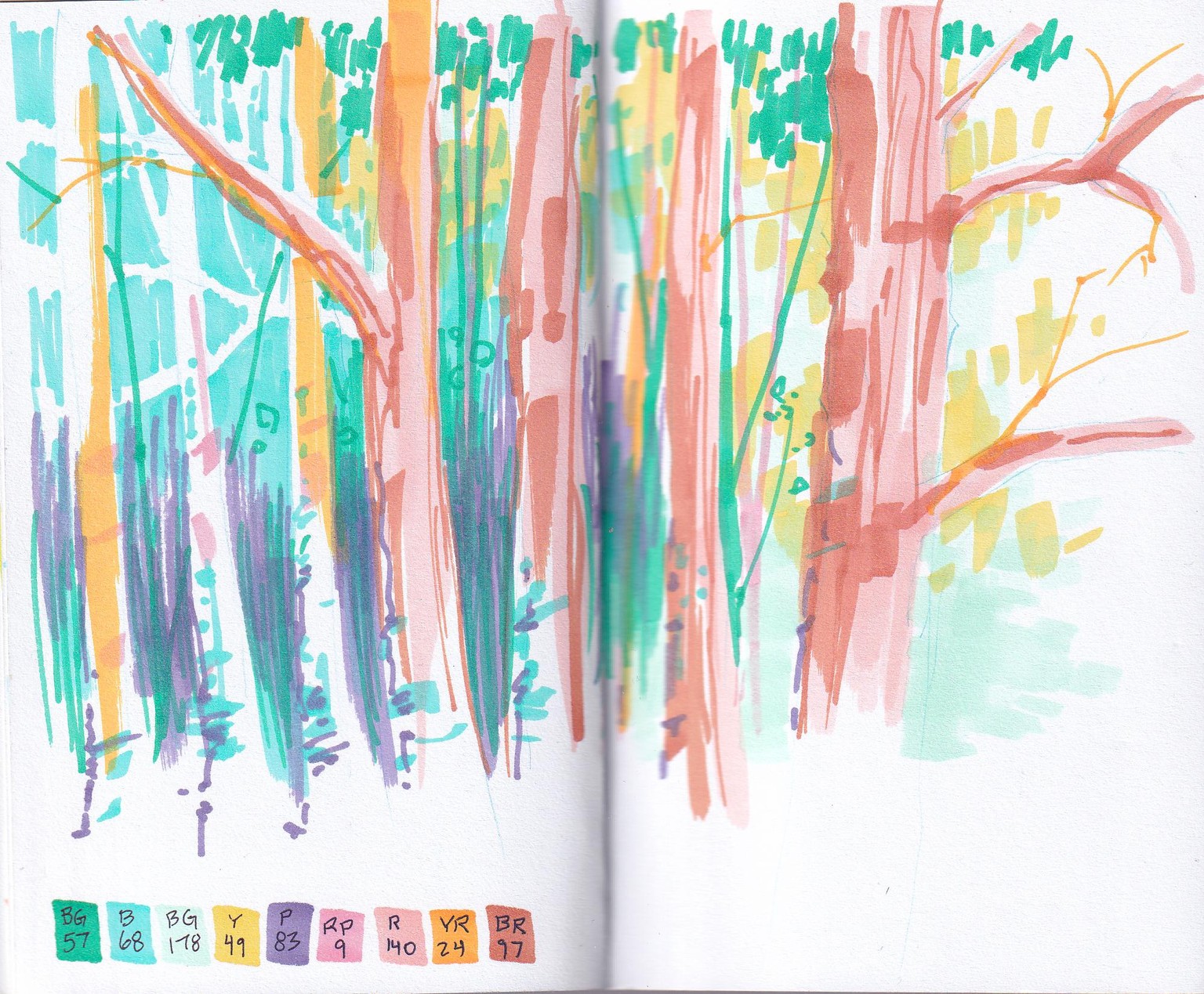 Marker Sketchbook Examples - image 5 - student project