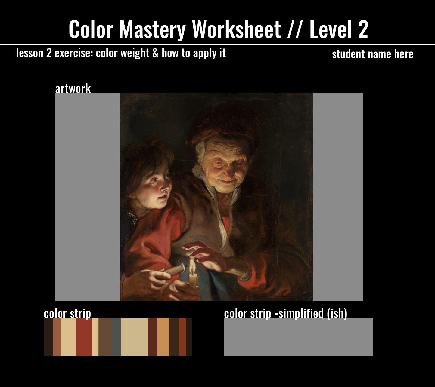 Colour strip of Rubens - image 1 - student project