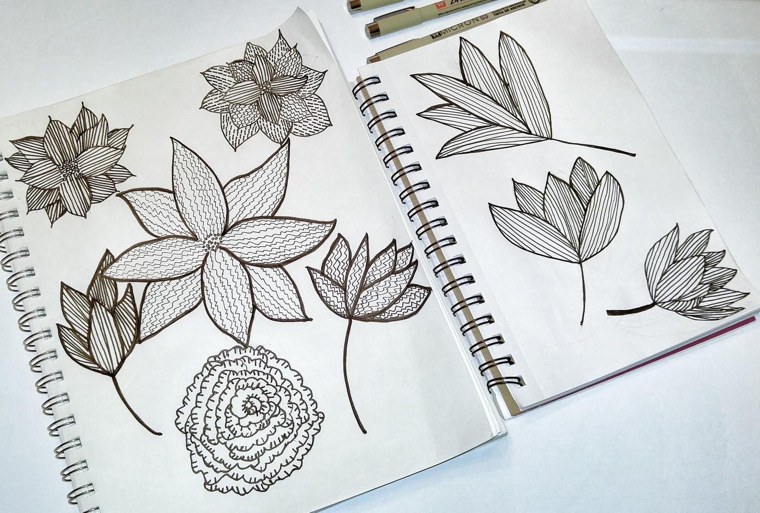 Simply Black and White Floral - image 2 - student project