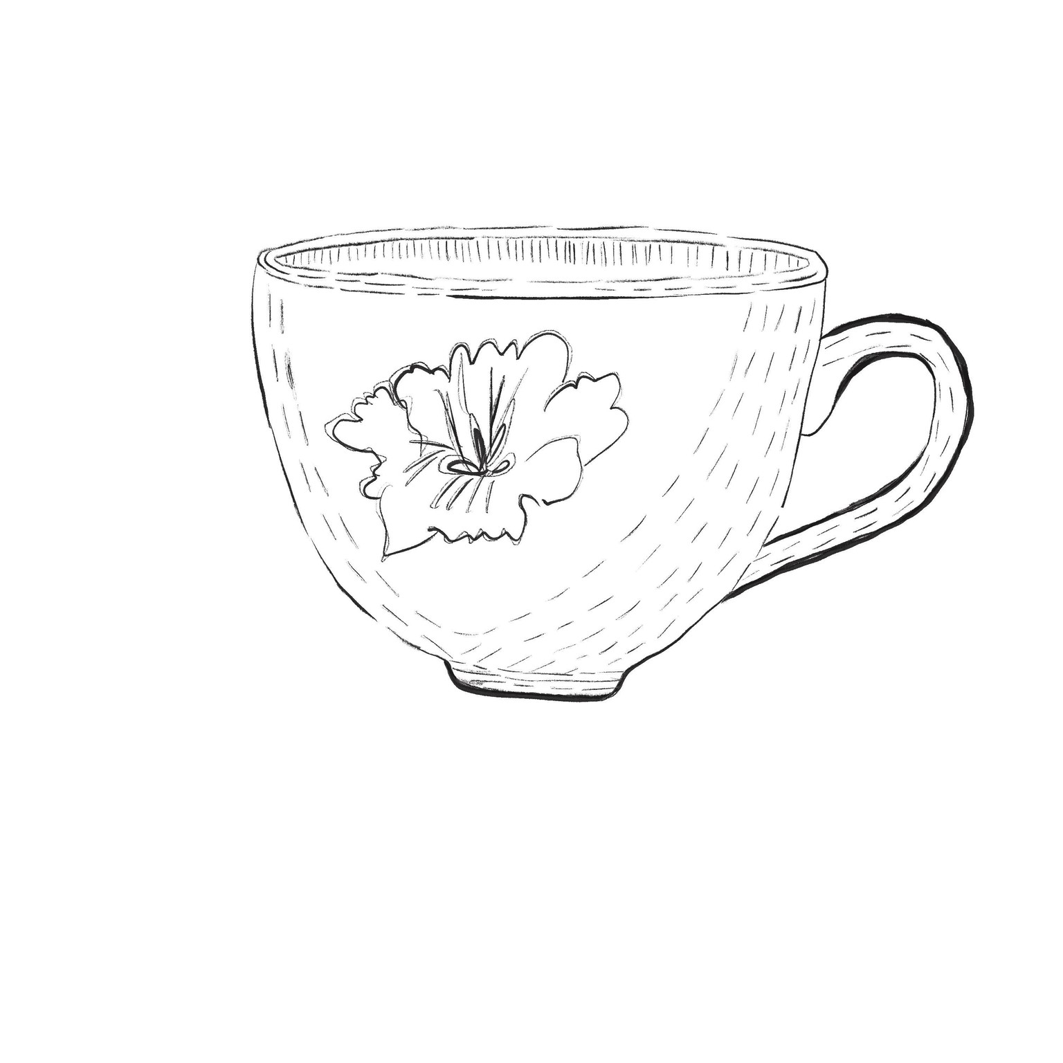 Line drawing of a cup - image 2 - student project