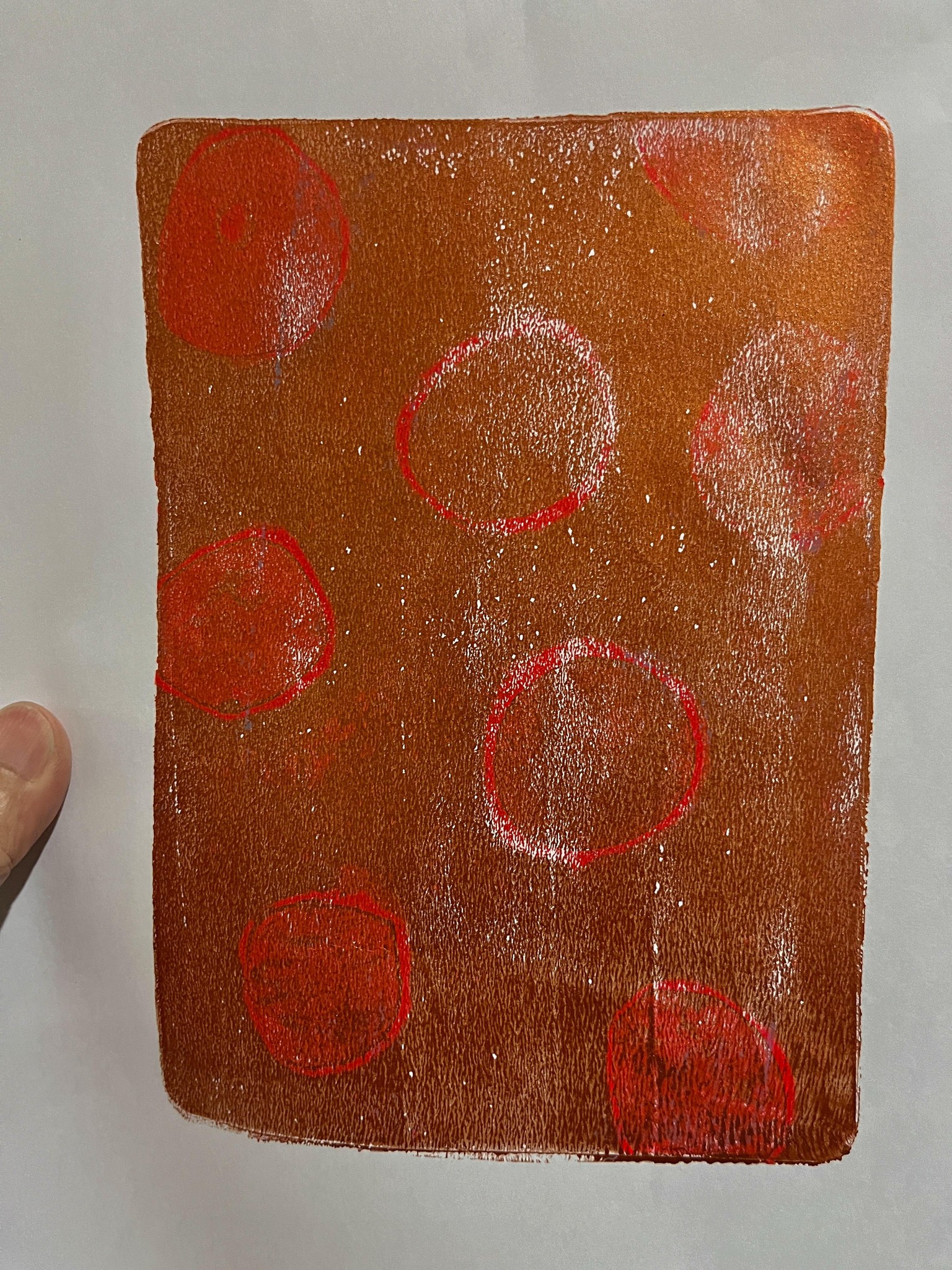 First Gelli print - image 2 - student project