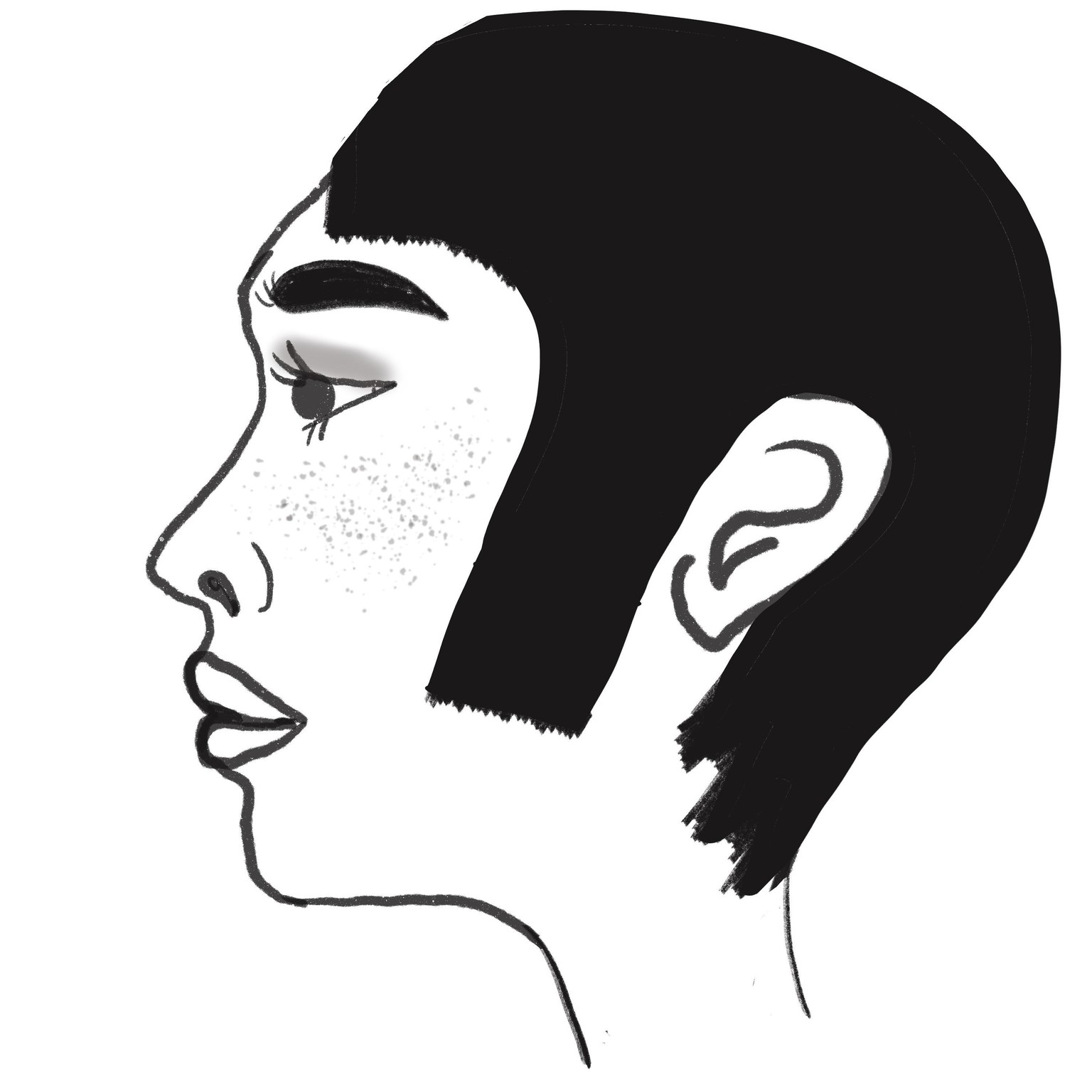 Draw female face - image 2 - student project