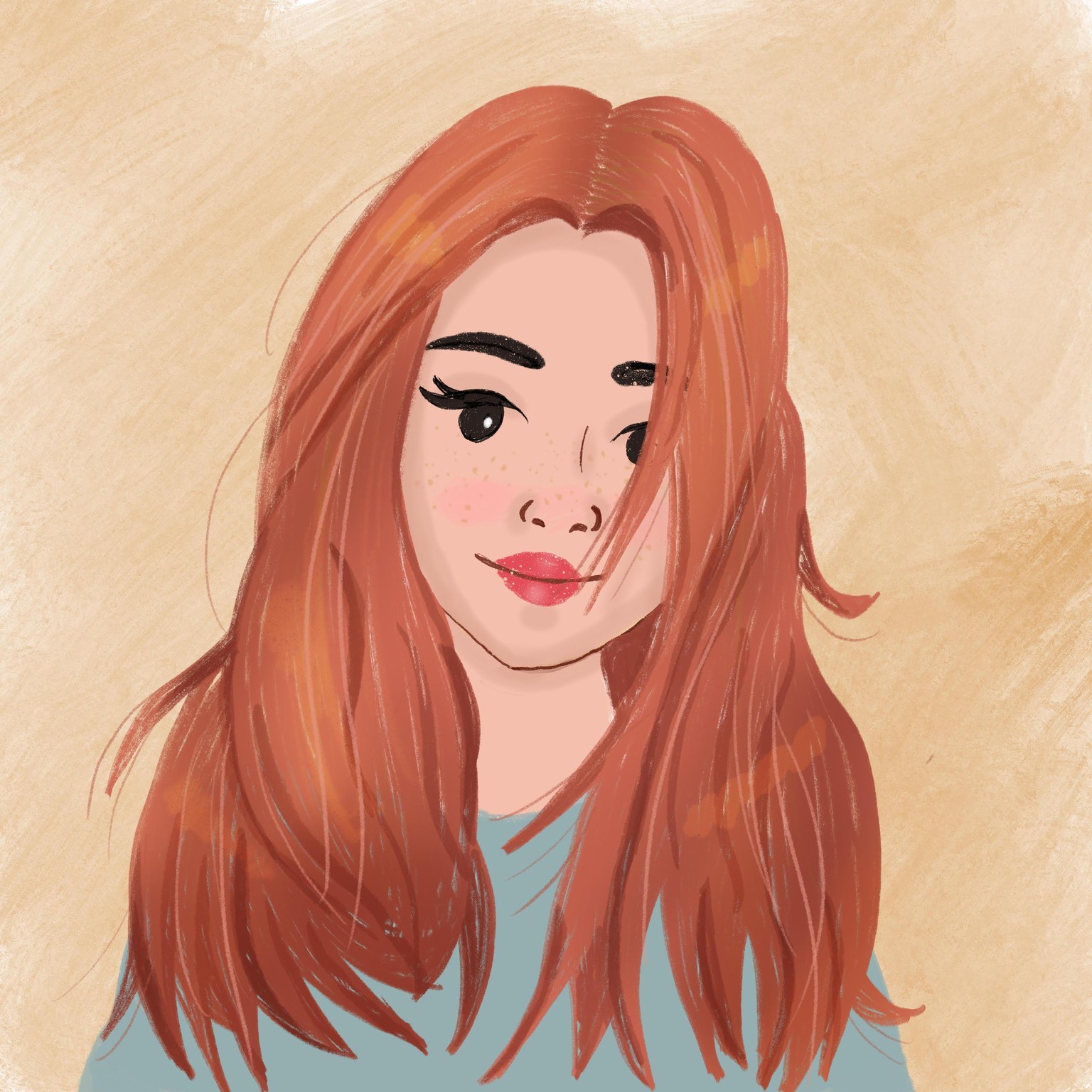 Draw and colour hair - image 1 - student project