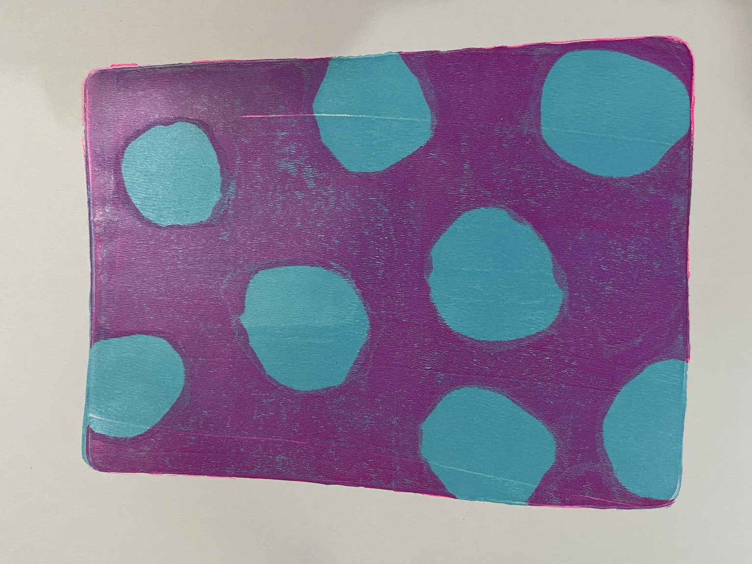 First Gelli print - image 1 - student project