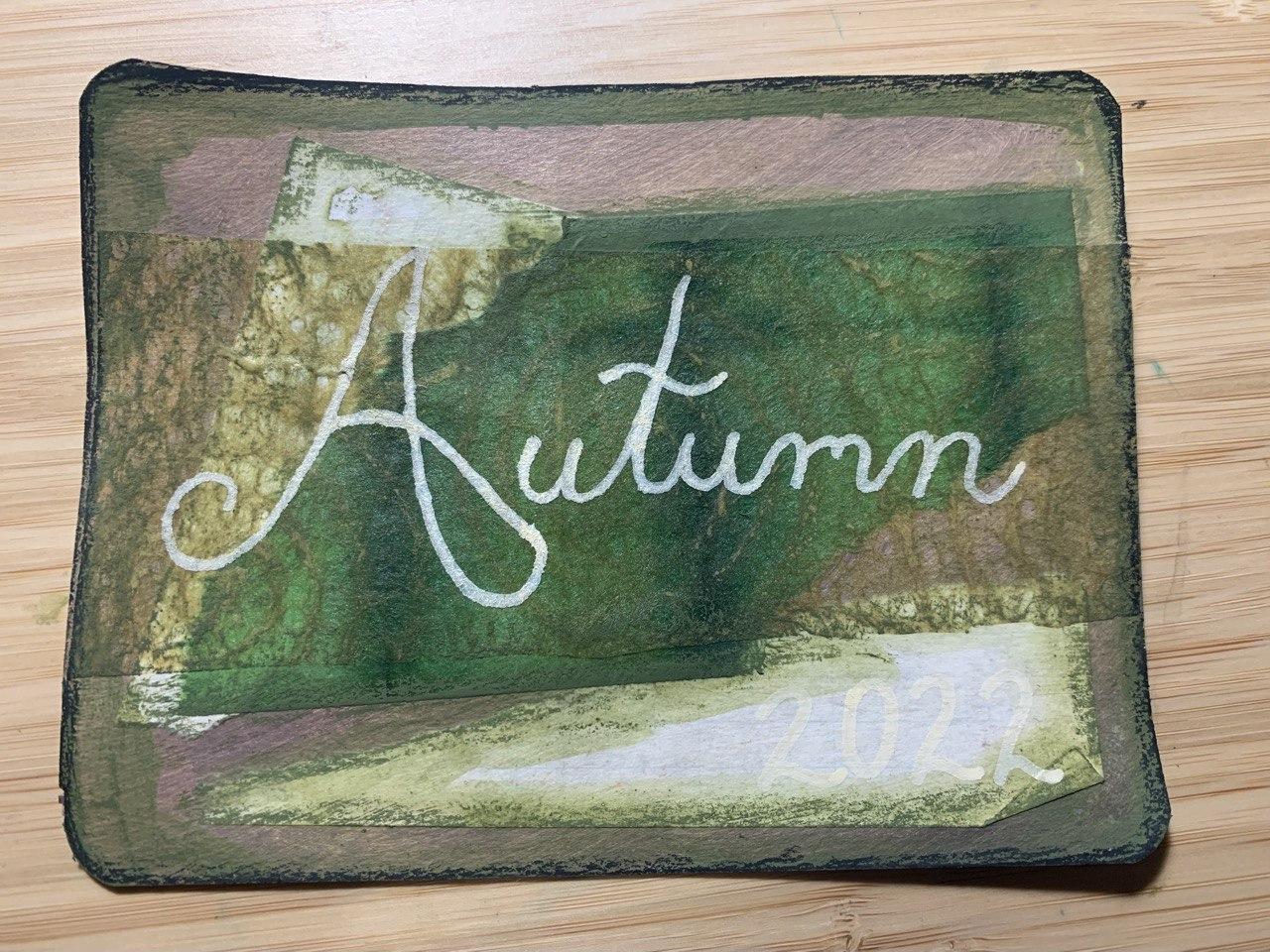 Wordless Mixed Media Postcards - image 3 - student project