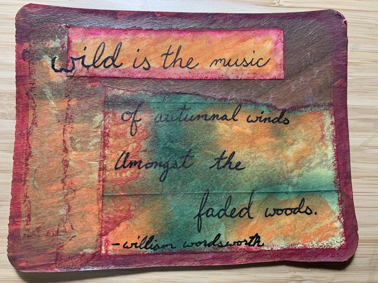 Wordless Mixed Media Postcards - image 4 - student project