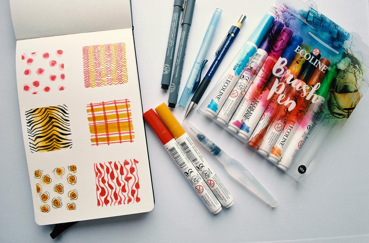 Watercolor Fabric Swatches - image 1 - student project
