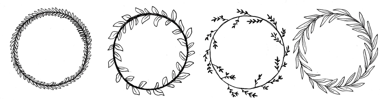 Sample Project - Wreaths with Ink - image 2 - student project