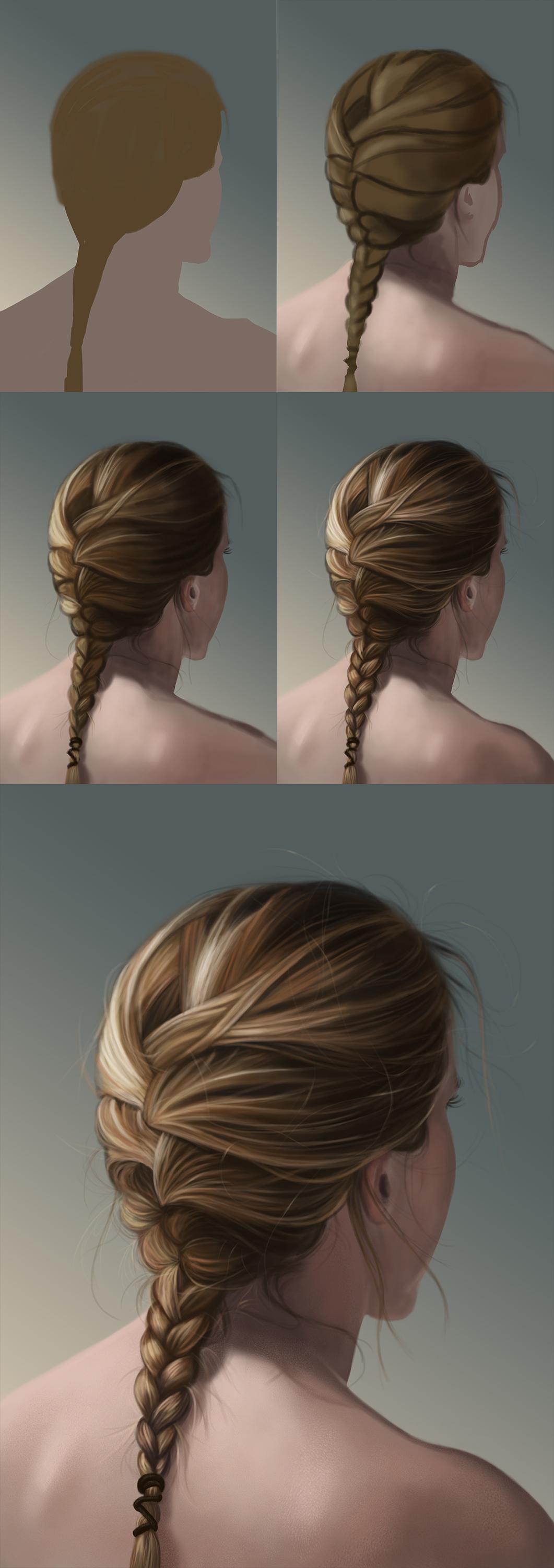 Sample Project : Painting Hair in Photoshop - image 2 - student project