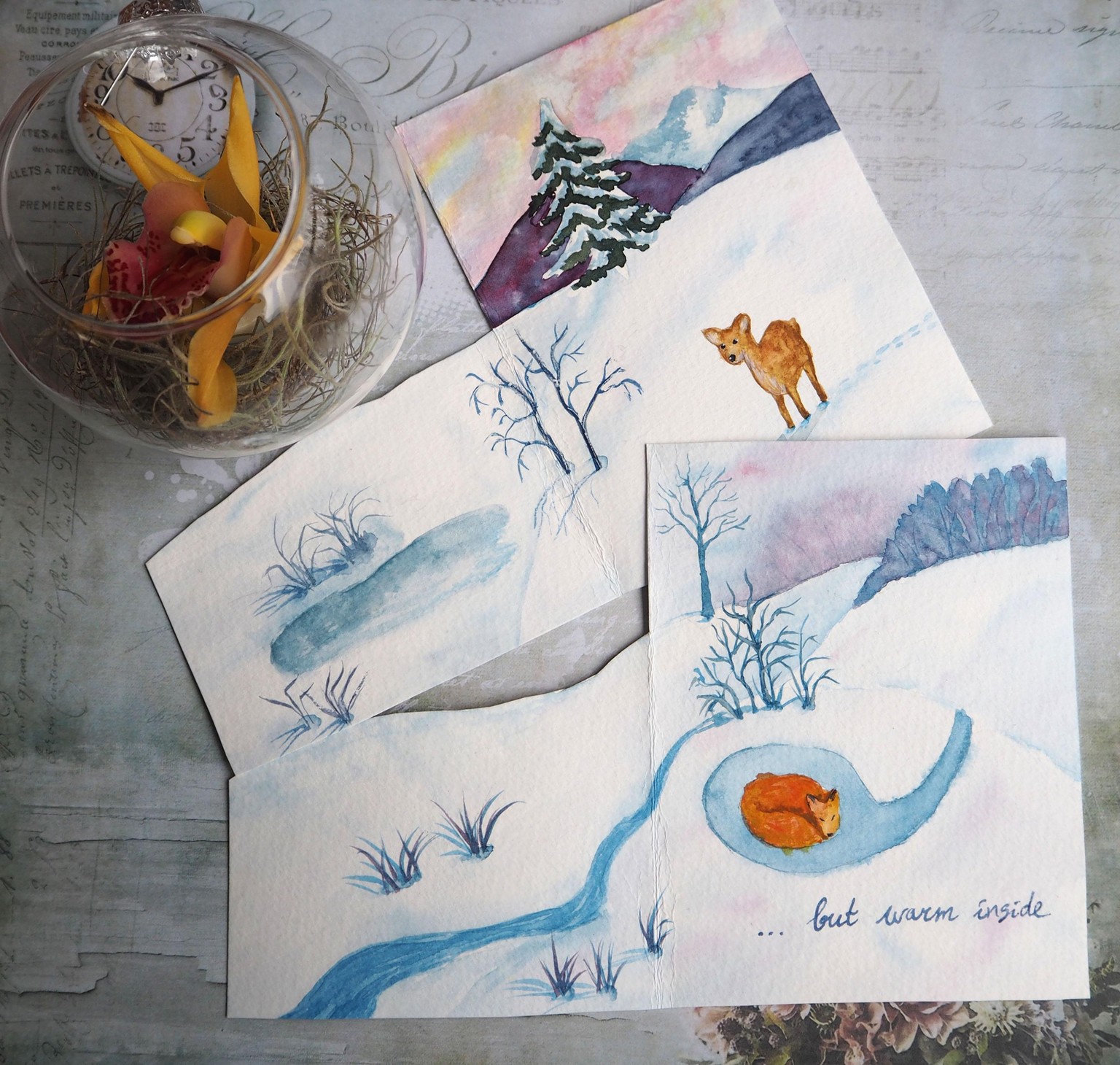 Winter cards - image 1 - student project