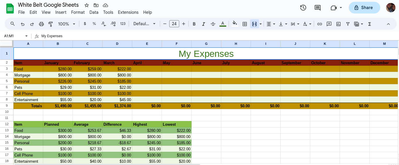 My Expenses - image 1 - student project