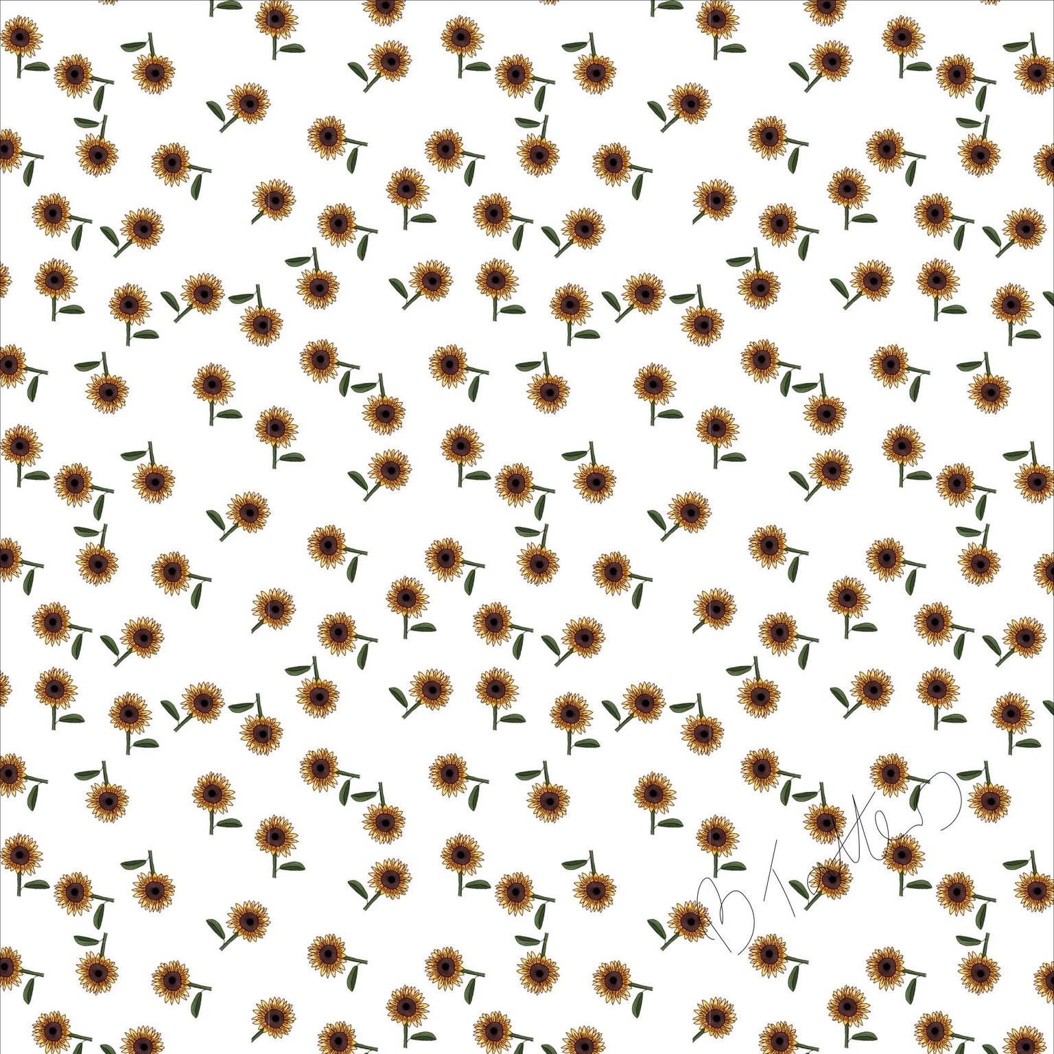 Sunflower pattern and Motif - image 1 - student project