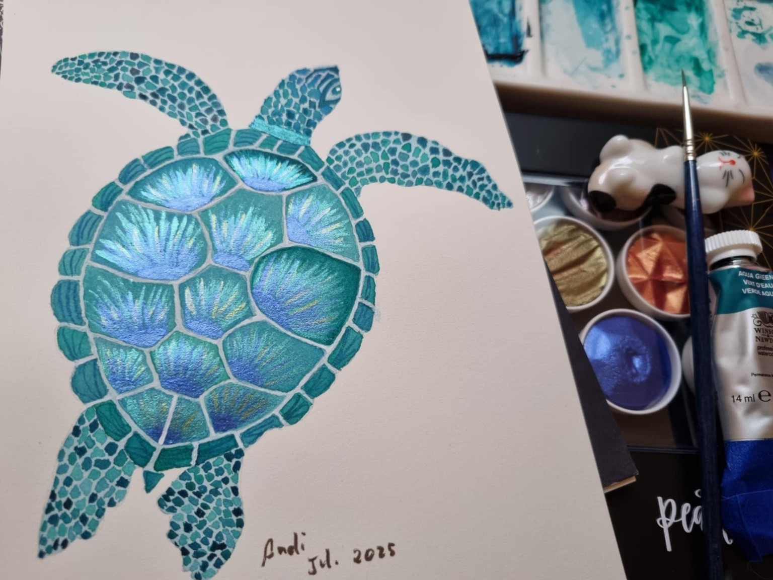 Tortuga de mar en capas - image 1 - student project