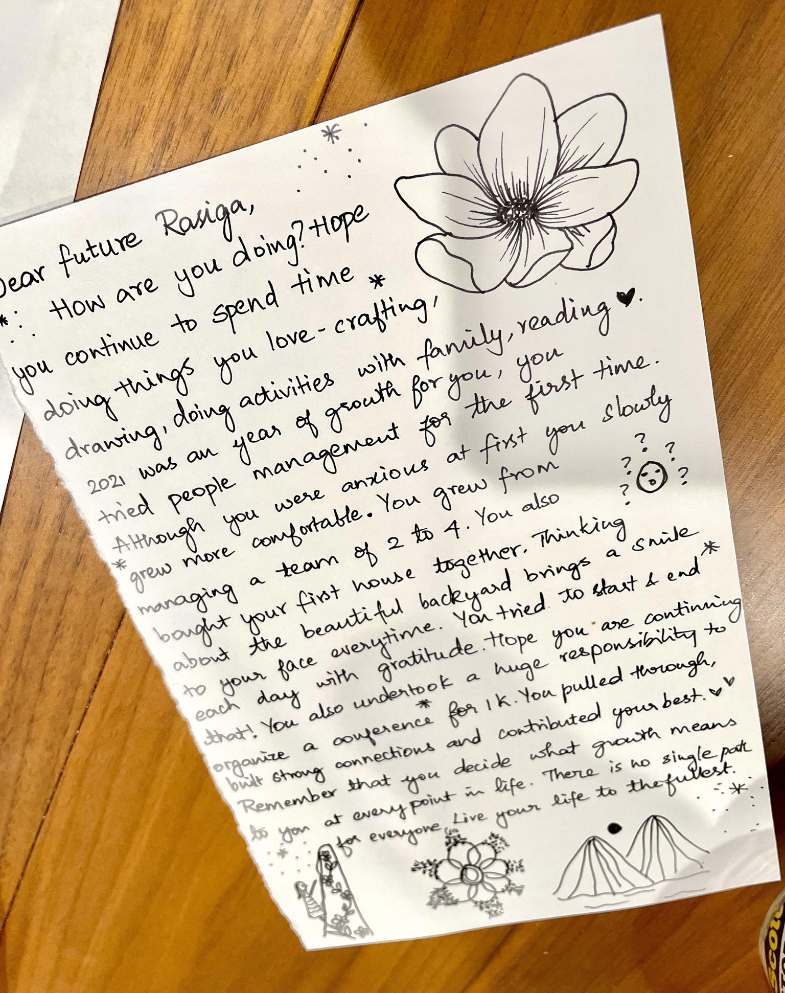 Letter to future me <3 - image 1 - student project