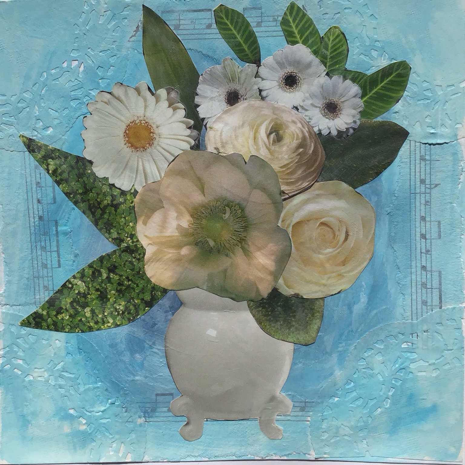 White Flower collage - image 1 - student project