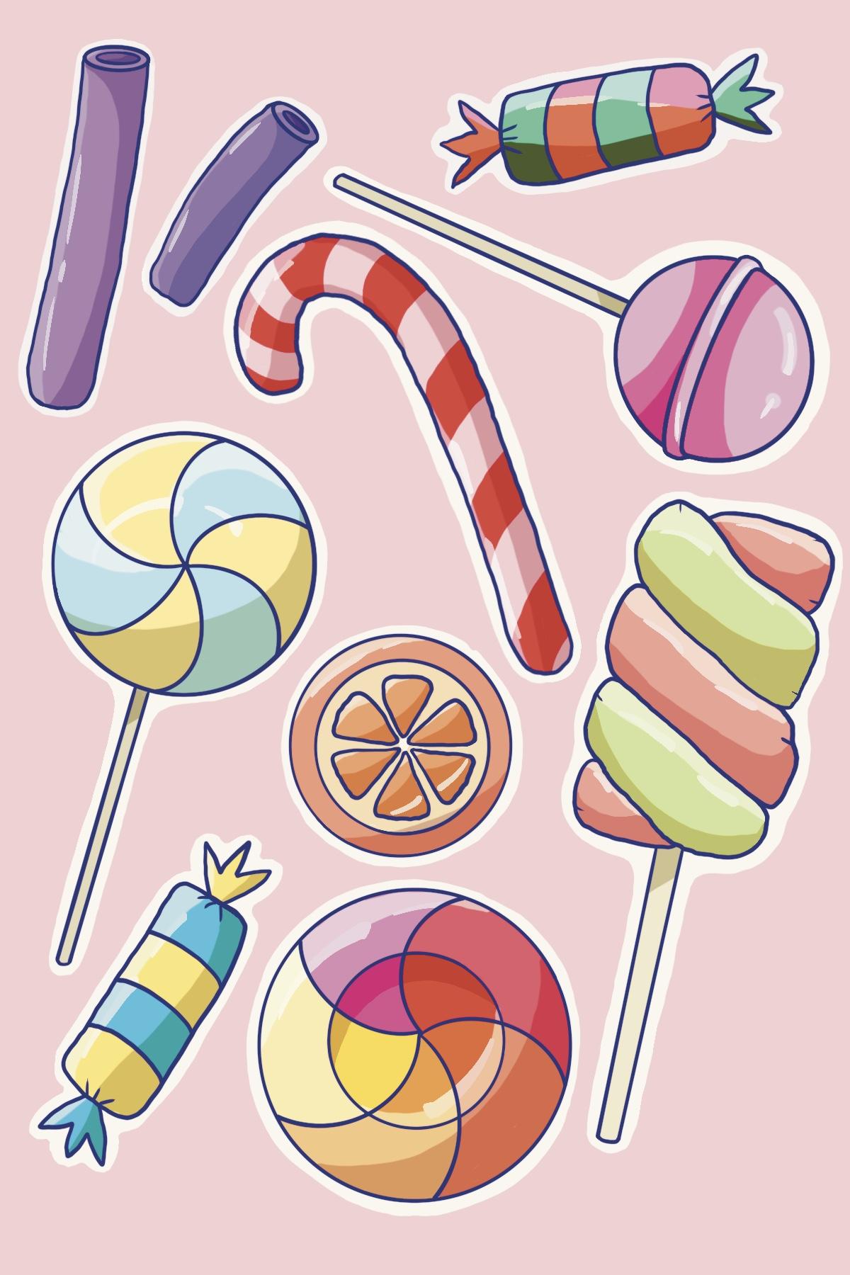 Candies Stickers - image 4 - student project