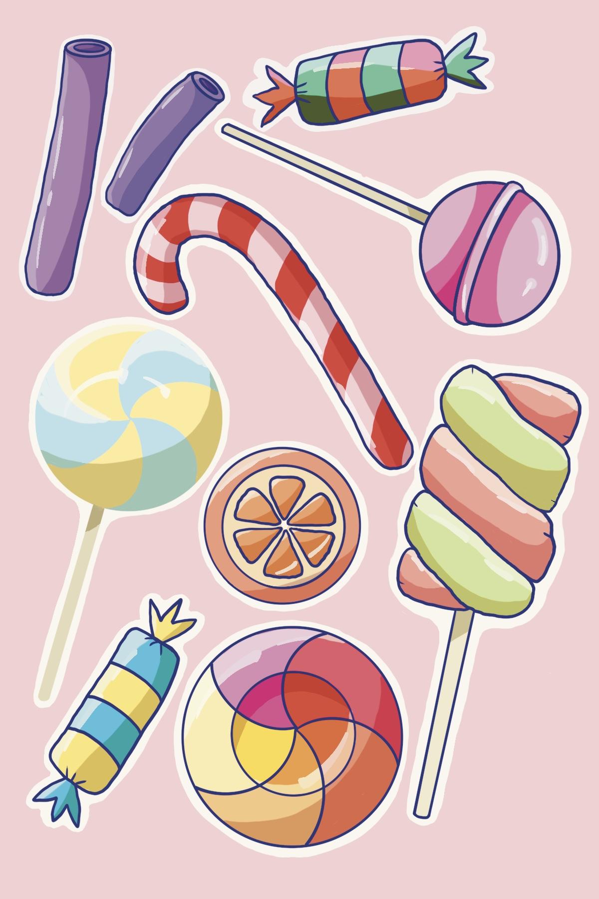 Candies Stickers - image 3 - student project