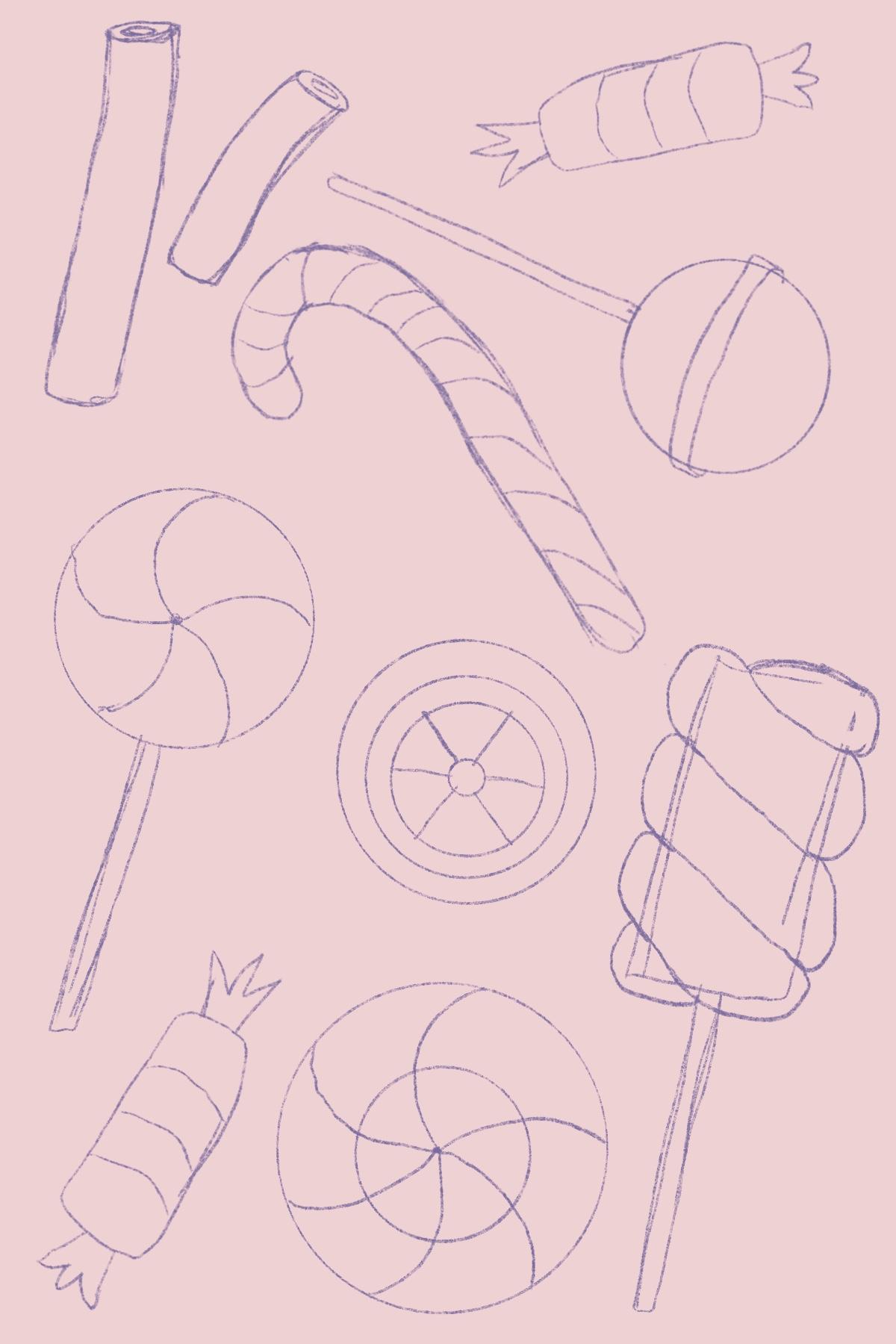 Candies Stickers - image 1 - student project