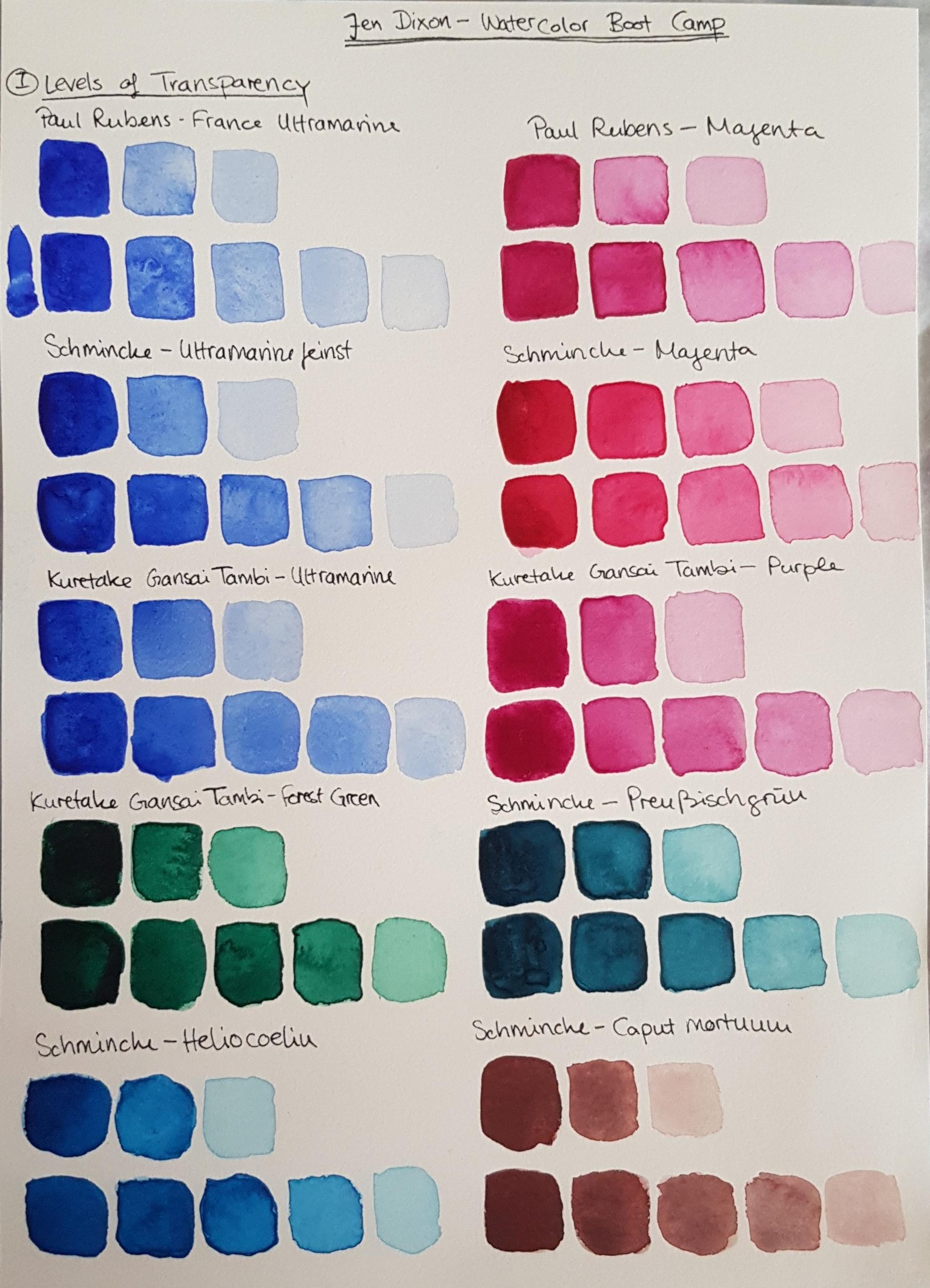 Watercolor Boot Camp Drills - image 1 - student project
