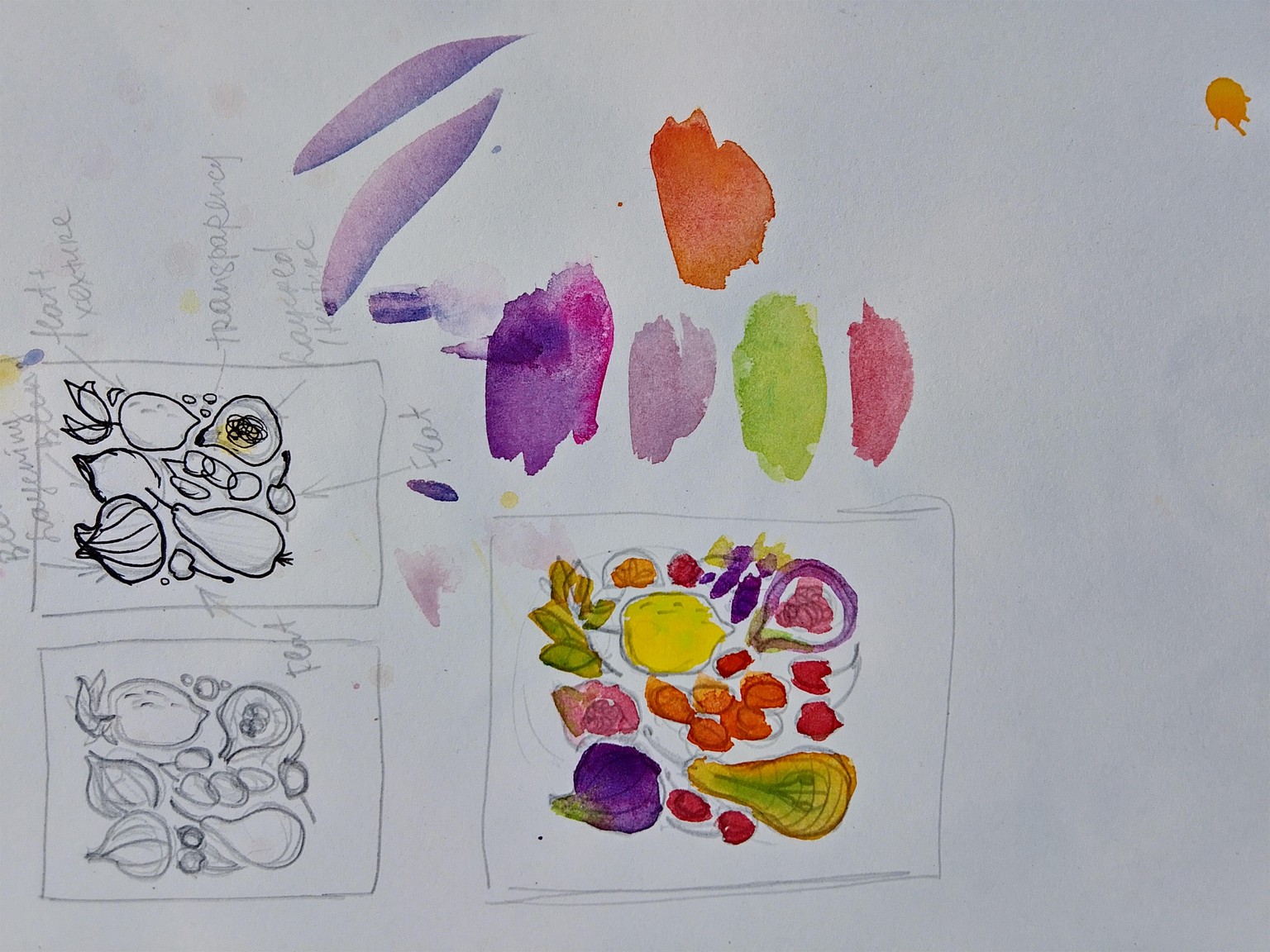 Watercolor 4 ways project - image 3 - student project