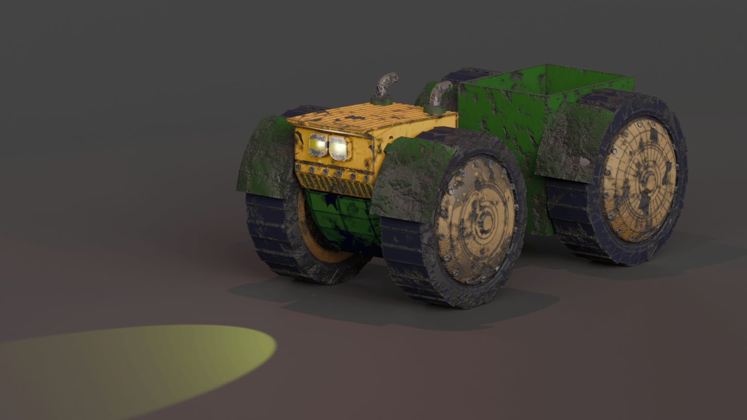 Robot with trailer - image 1 - student project