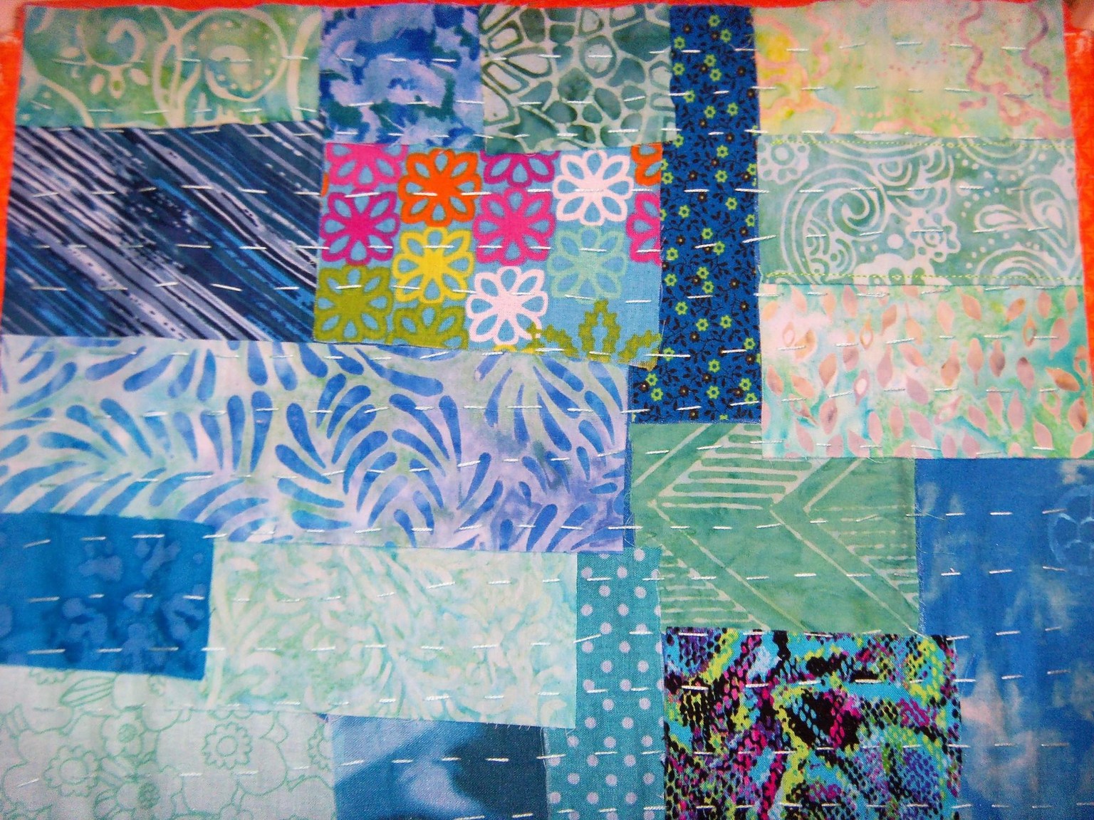 my scrap collage-kantha style - image 1 - student project
