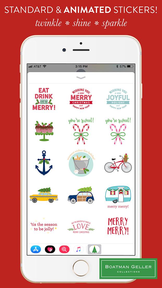 Boatman Geller Preppy Christmas Stickers - image 3 - student project