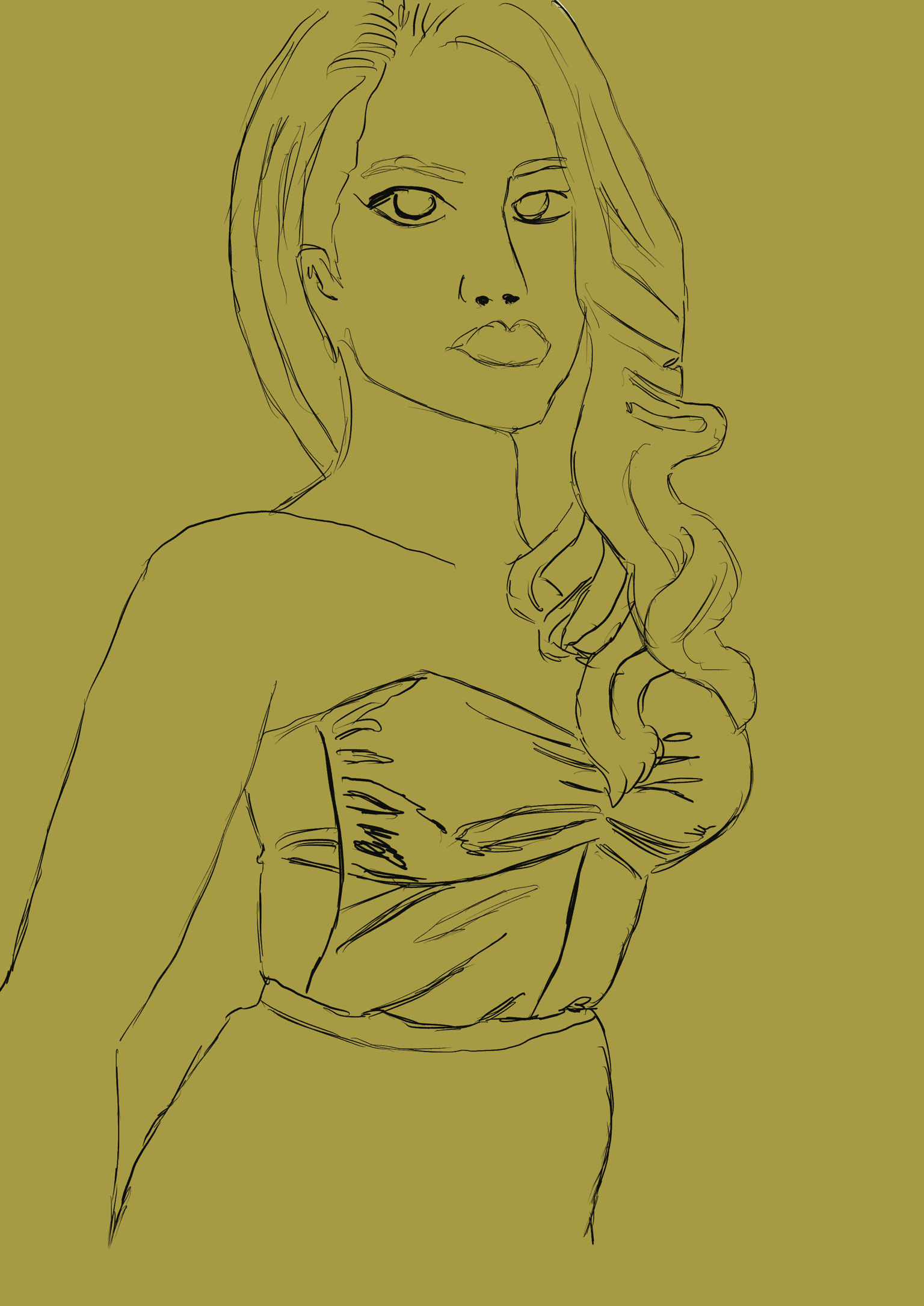Inking from an old pencil drawing - image 2 - student project