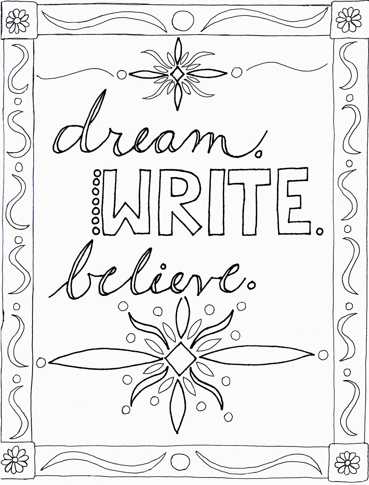 Dream, Write, Believe - image 1 - student project
