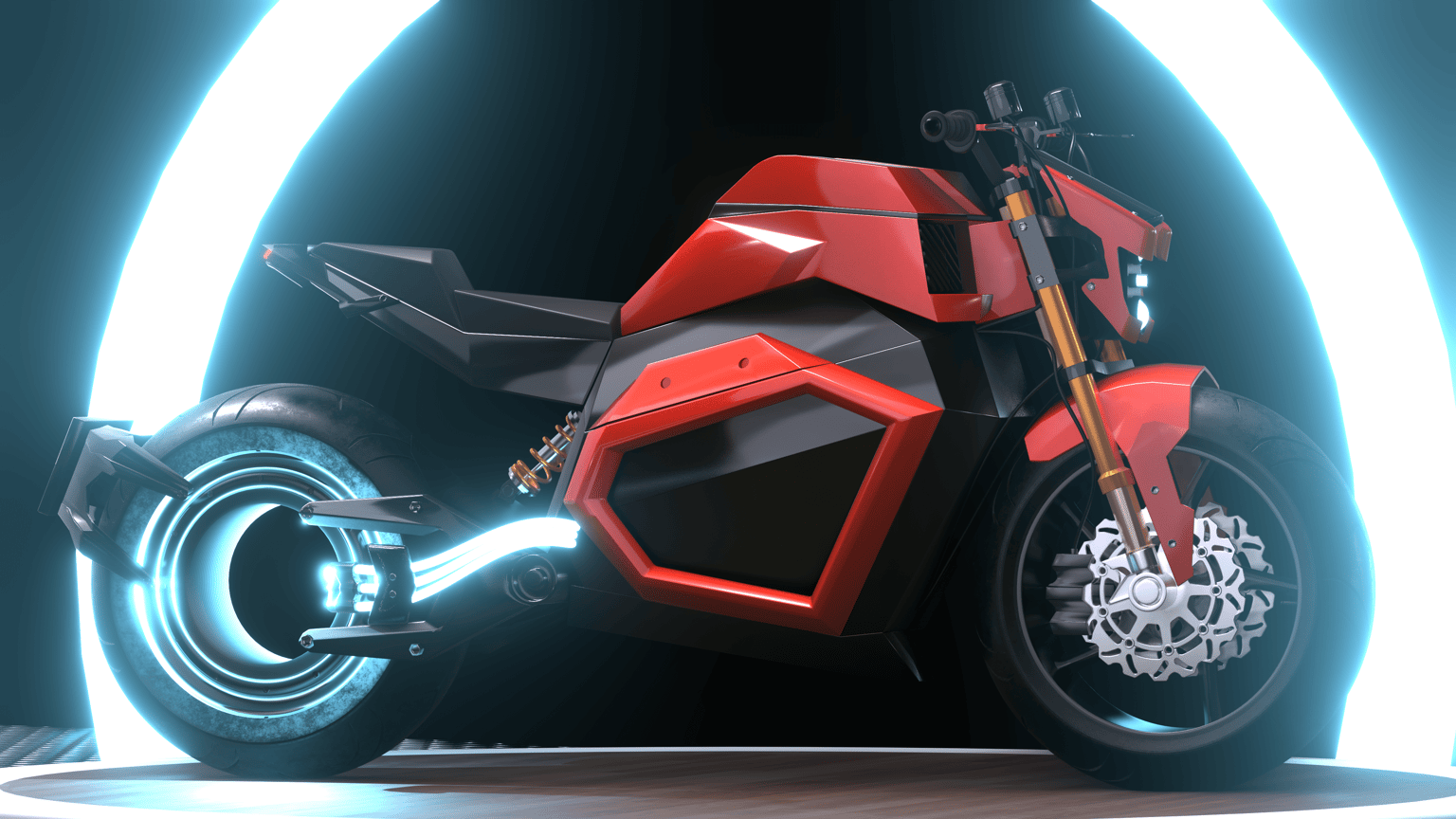 Final Render - Futuristic Motorcycle - image 3 - student project