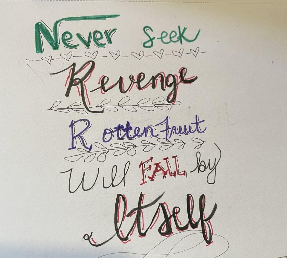 Hand lettering for beginners - image 4 - student project