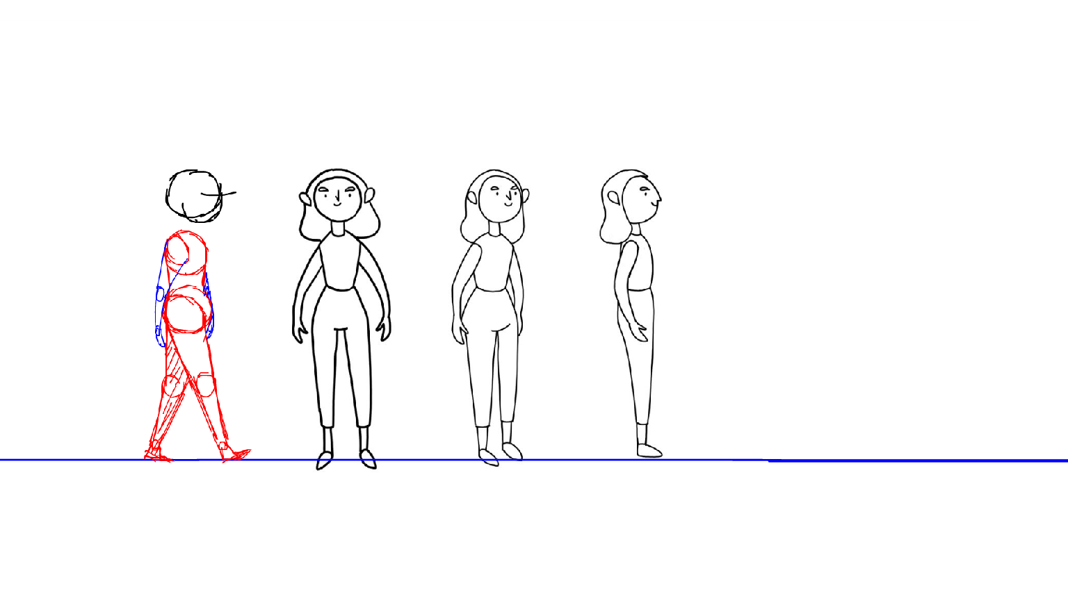 Walk cycle animation - image 9 - student project