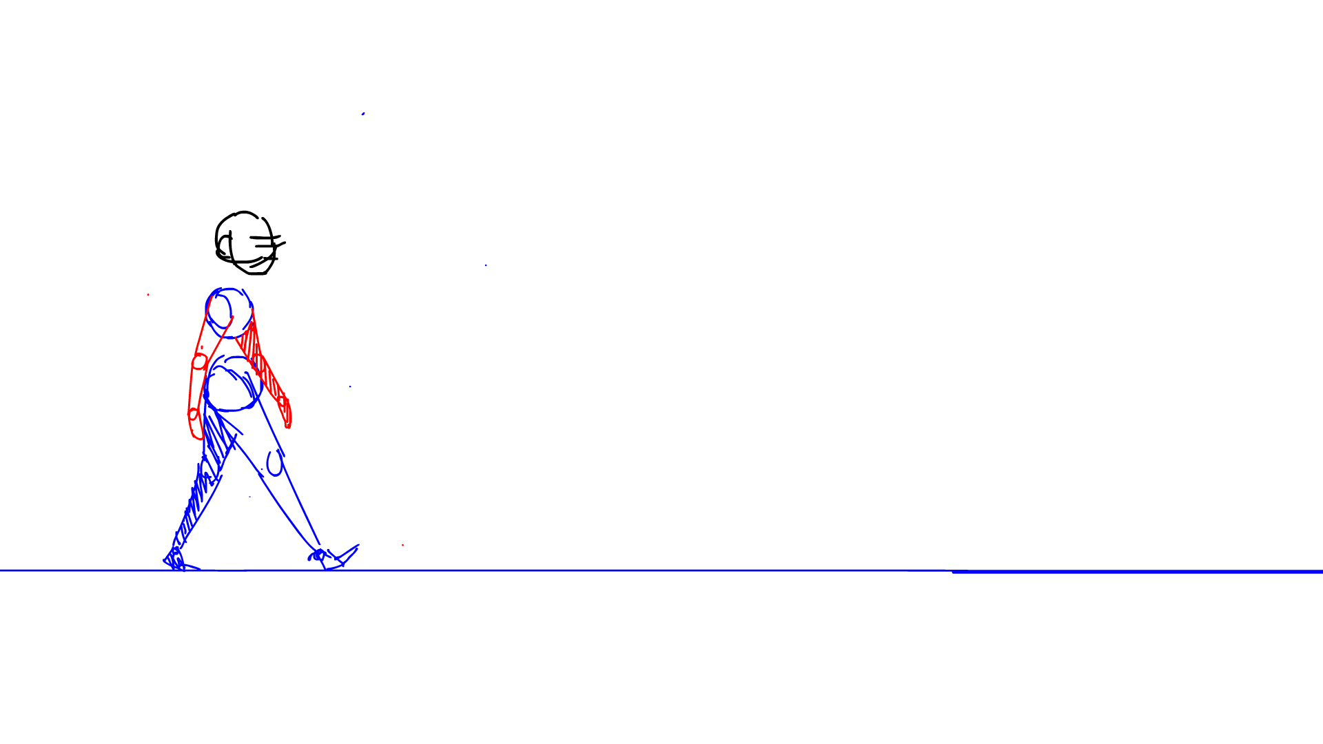 Walk cycle animation - image 4 - student project