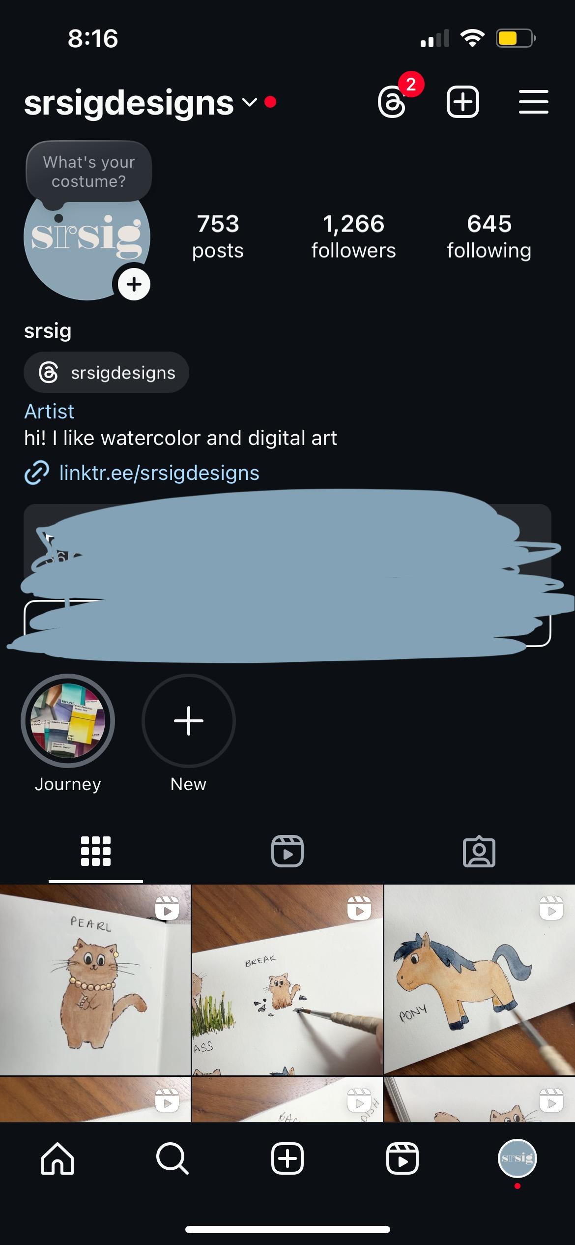 IG profile update - image 2 - student project