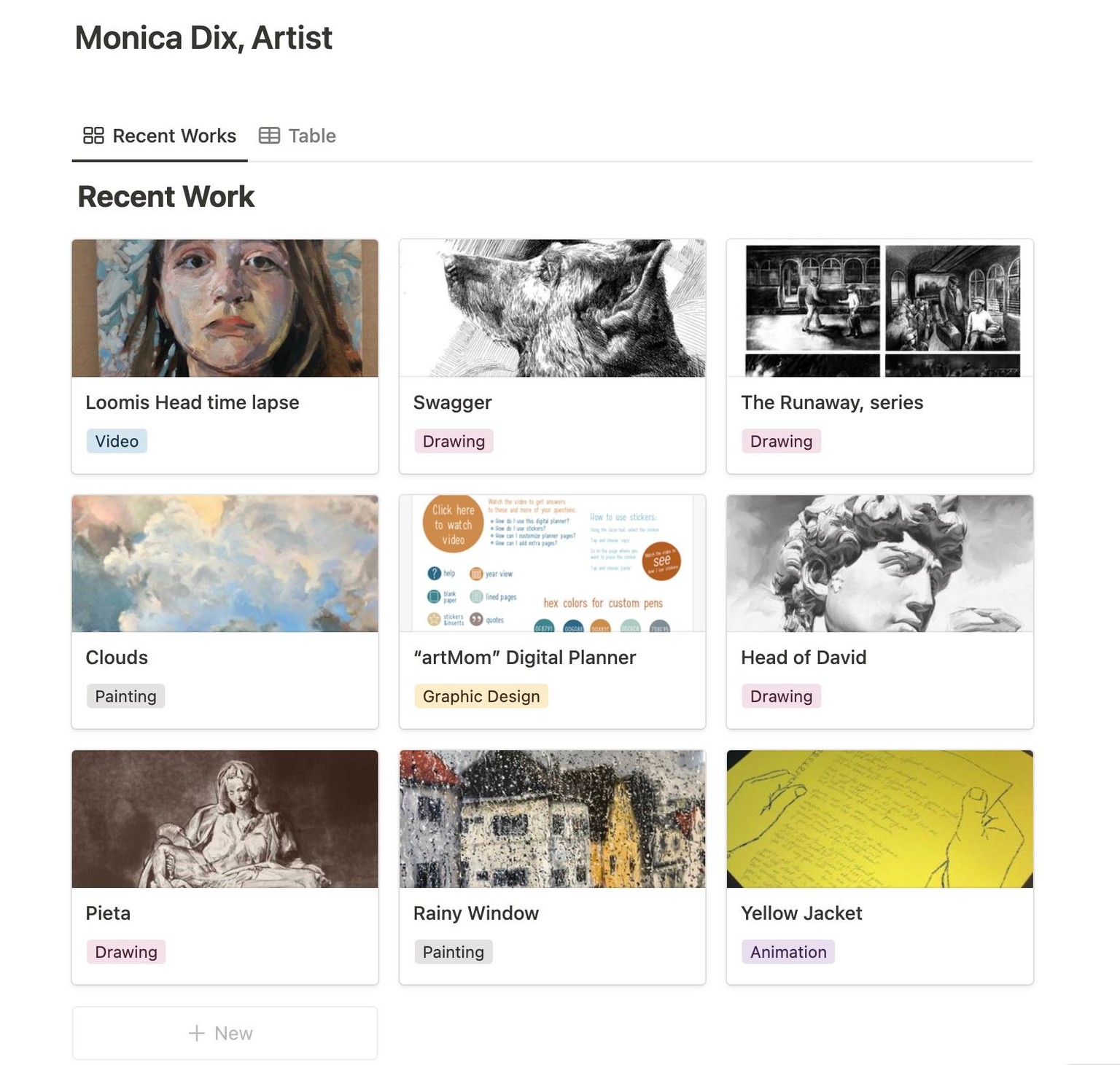 Artist Resume - image 1 - student project