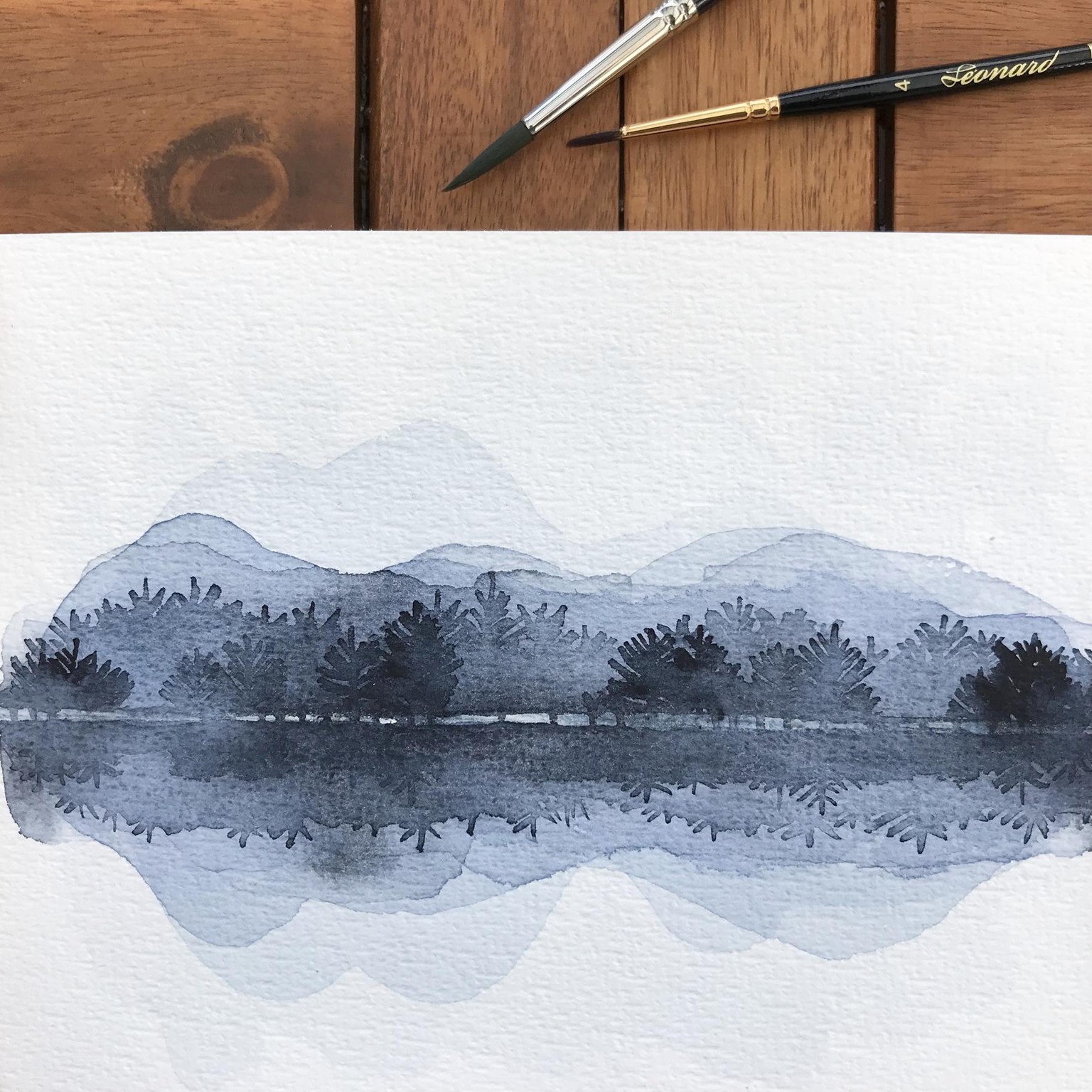 my watercolor forest - image 1 - student project