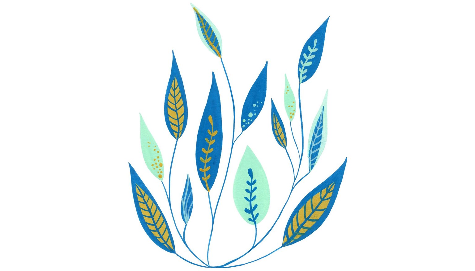 My colorful leaves with gouache - image 2 - student project