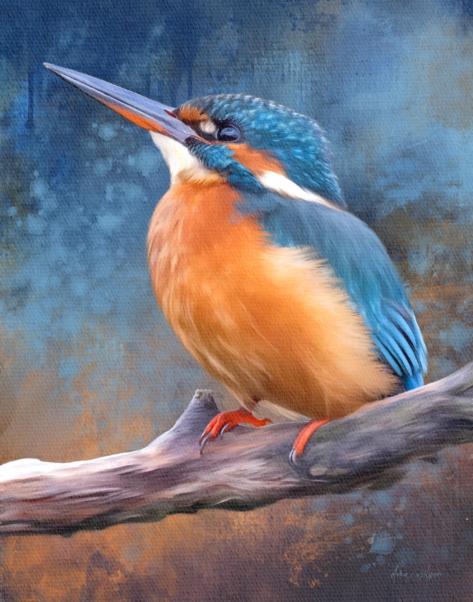 King fisher painted photo - image 1 - student project